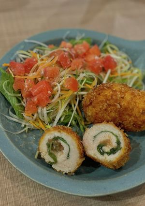 簡単 柔らか 梅しそささみフライ-レシピのメイン写真