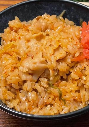 豚キムチ炊き込みご飯-レシピのメイン写真
