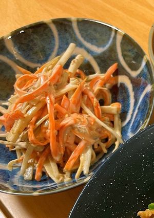 ごぼうとにんじんのだしマヨサラダ-レシピのメイン写真