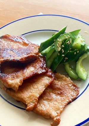 旨味たっぷり！豚肉の梅おかかはさみ焼き-レシピのメイン写真