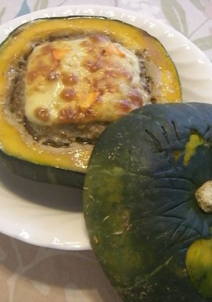 〇ごとかぼちゃのミートローフ-レシピのメイン写真