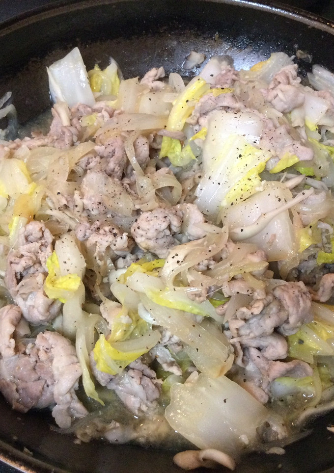 豚肉と白菜きのこの塩糀炒め-レシピのメイン写真