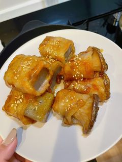 豚バラ巻き(甘辛たれ)-レシピのメイン写真