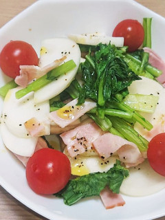 レンジで簡単!かぶとベーコンの蒸しサラダ-レシピのメイン写真