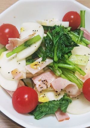 レンジで簡単！かぶとベーコンの蒸しサラダ-レシピのメイン写真