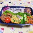 時短お弁当盛り付け記録 にら玉 チキン