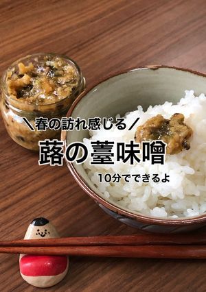 蕗の薹みそ(茹でバージョン)-レシピのメイン写真