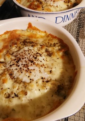 カレー混ぜご飯eggチーズ焼き-レシピのメイン写真