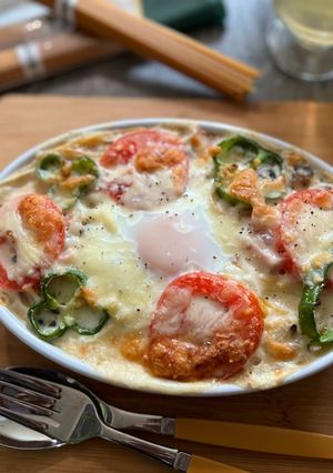 ZENBで大満足♪ヘルシー焼カルボナーラ-レシピのメイン写真