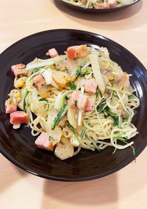 本日のまかない。シーフード旨塩焼きそば-レシピのメイン写真