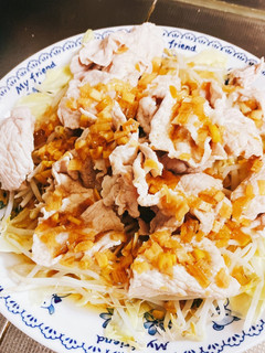 豚しゃぶ 油淋鶏タレがけ-レシピのメイン写真