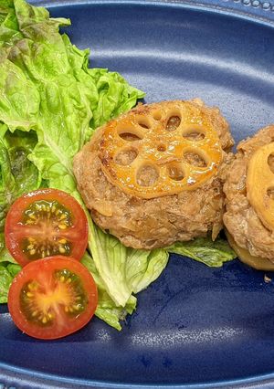 れんこんバーグサンド-レシピのメイン写真