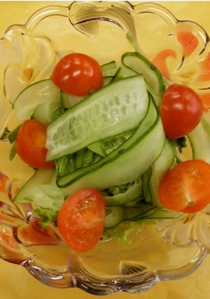 グリーンサラダ甘酒ドレッシング-レシピのメイン写真