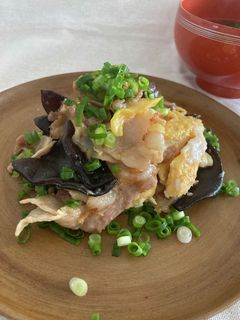 生マカ入り 豚肉ときくらげの卵炒め-レシピのメイン写真