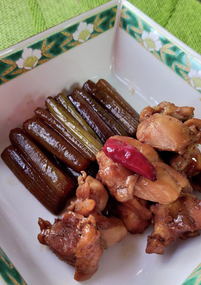 材料は2つ！蕗と鶏肉の煮物♪-レシピのメイン写真