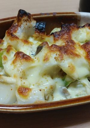 ズボラ飯：お餅の味噌マヨチーズ焼き-レシピのメイン写真