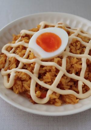 カレーピラフのとろ～りチーズソースがけ-レシピのメイン写真
