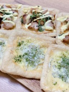 油揚げの低糖質ピザ(照り焼き&シラス)-レシピのメイン写真