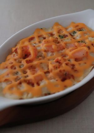 2色のチーズグラタン by QBBチーズ業務用 【クックパッド】 簡単