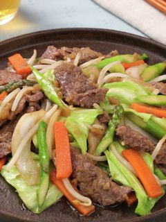 牛肉と春野菜のジンギスカン風炒め-レシピのメイン写真
