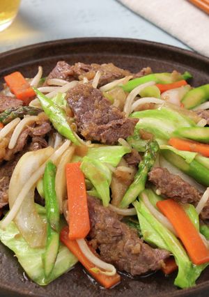 牛肉と春野菜のジンギスカン風炒め-レシピのメイン写真