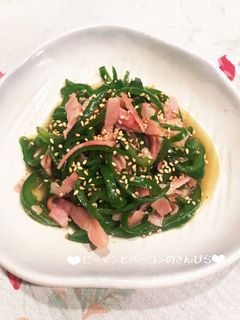 ピーマンとベーコンのきんぴら♪-レシピのメイン写真