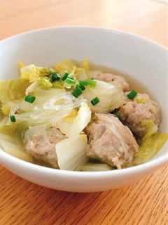 ぽかぽか♪ 肉だんごと白菜のスープ煮-レシピのメイン写真