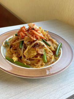 糖質オフ♪にんにくの芽入豚キムチ焼きそば-レシピのメイン写真