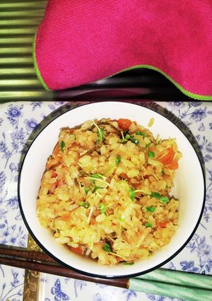 塩こんぶ、ツナ缶、トマトの炊き込みご飯-レシピのメイン写真