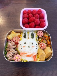ウサギ弁当☆幼稚園保温庫用☆2歳11ヶ月-レシピのメイン写真