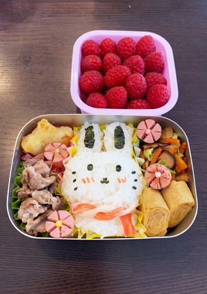 ウサギ弁当☆幼稚園保温庫用☆2歳11ヶ月-レシピのメイン写真