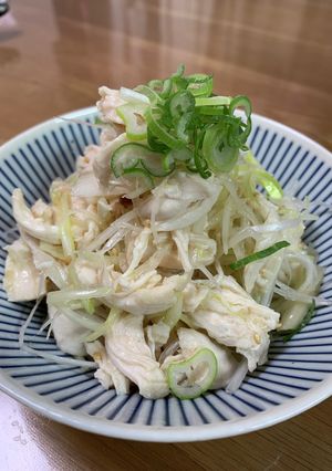 箸止まらん！白髪ネギとささみのナムル-レシピのメイン写真