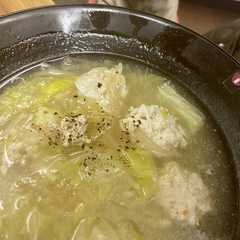 รูปของ 鶏ひき肉の生姜たっぷりほっこりスープ