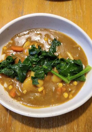 余ったカレーで　カレーうどん　時短　-レシピのメイン写真