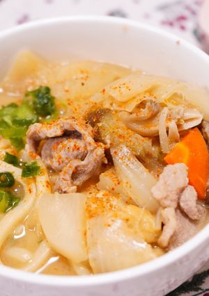 具沢山！うちの味噌煮込みうどん-レシピのメイン写真