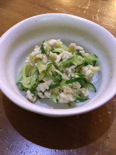 #酒の肴 ささみ胡瓜の塩糀和え-レシピのメイン写真