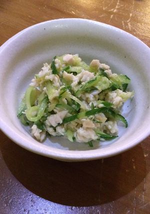 ＃酒の肴 ささみ胡瓜の塩糀和え-レシピのメイン写真