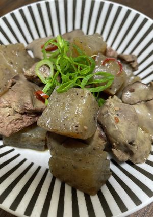 鷄レバーとこんにゃくのピリ辛炒め-レシピのメイン写真