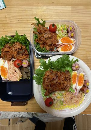 メインは豚肉と玉ねぎのケチャップ炒め-レシピのメイン写真
