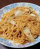 自家製キムチパスタ お手軽パスタ