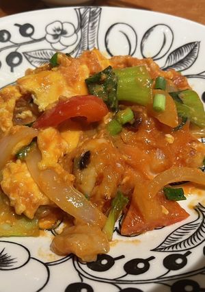 鶏胸肉と卵のケチャップ炒め-レシピのメイン写真