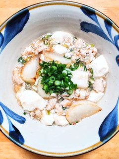 鶏ひき肉と蕪と豆腐のそぼろあんかけ-レシピのメイン写真