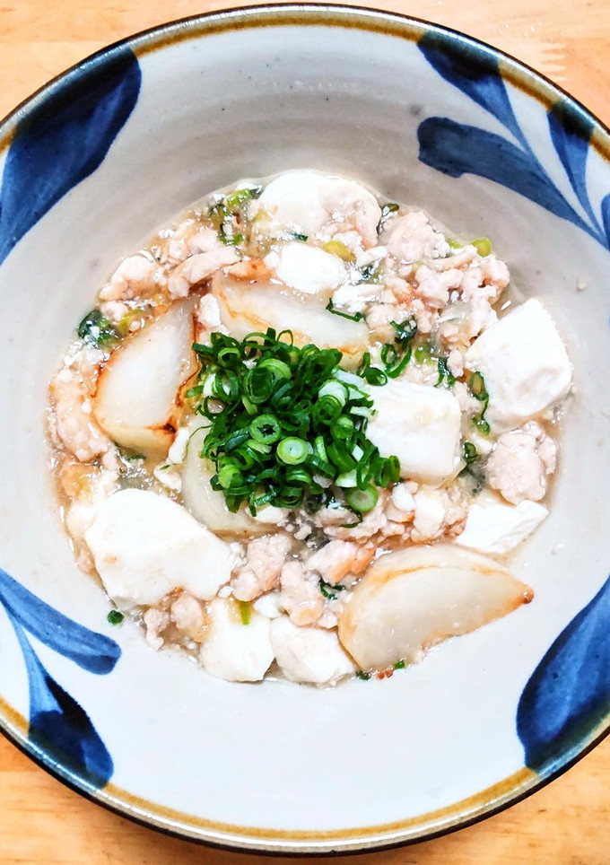 鶏ひき肉と蕪と豆腐のそぼろあんかけ-レシピのメイン写真