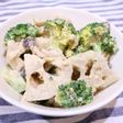レンコン&ブロッコリーのシャキシャキ食感サラダ