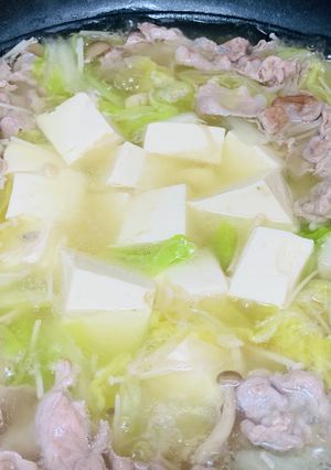 山盛り白菜のウチの簡単寄せ鍋-レシピのメイン写真