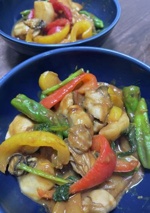 牡蠣の赤味噌炒め-レシピのメイン写真