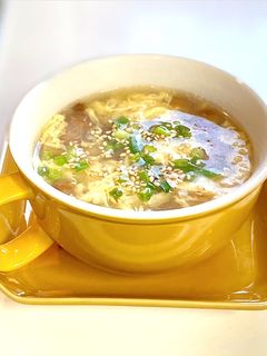5分簡単✨なめこと卵のふわトロ中華スープ-レシピのメイン写真
