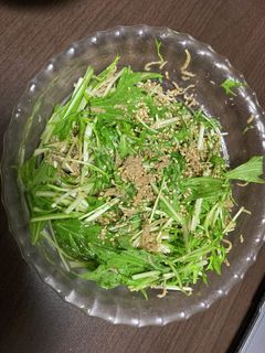 水菜としらすのサラダ-レシピのメイン写真