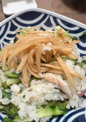 鯵の干物で混ぜご飯 美味しゅうございます-レシピのメイン写真