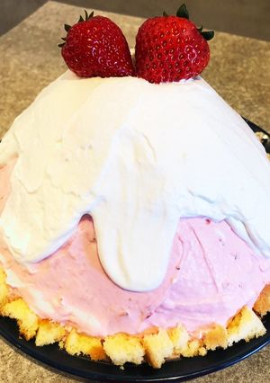 ♪─いちごのドリップドームケーキ─♪-レシピのメイン写真